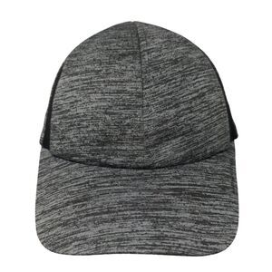 Layer8 Strapback Hat Gray One Size Adjustable Breathable Mesh Blank Polyester